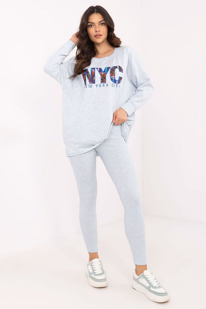 Elegant sweatshirt from Factory Price, showcasing a modern design and a soft blend of cotton, polyester, and elastane in a luxury women's set.
