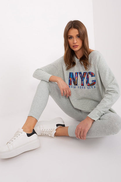 Luxury Women's Sweatshirt from Factory Price, featuring a stylish print and crafted from high-quality cotton, polyester, and elastane for ultimate comfort and durability.