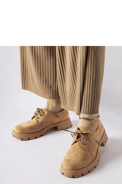 Luxurious Solea beige half boots with a round nose, made from eco leather, ideal for adding sophistication to warm weather outfits.