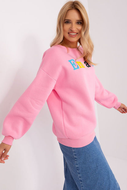 Luxury women’s sweatshirt by Factory Price featuring a unique pattern and soft cotton-polyester blend, ideal for casual elegance.