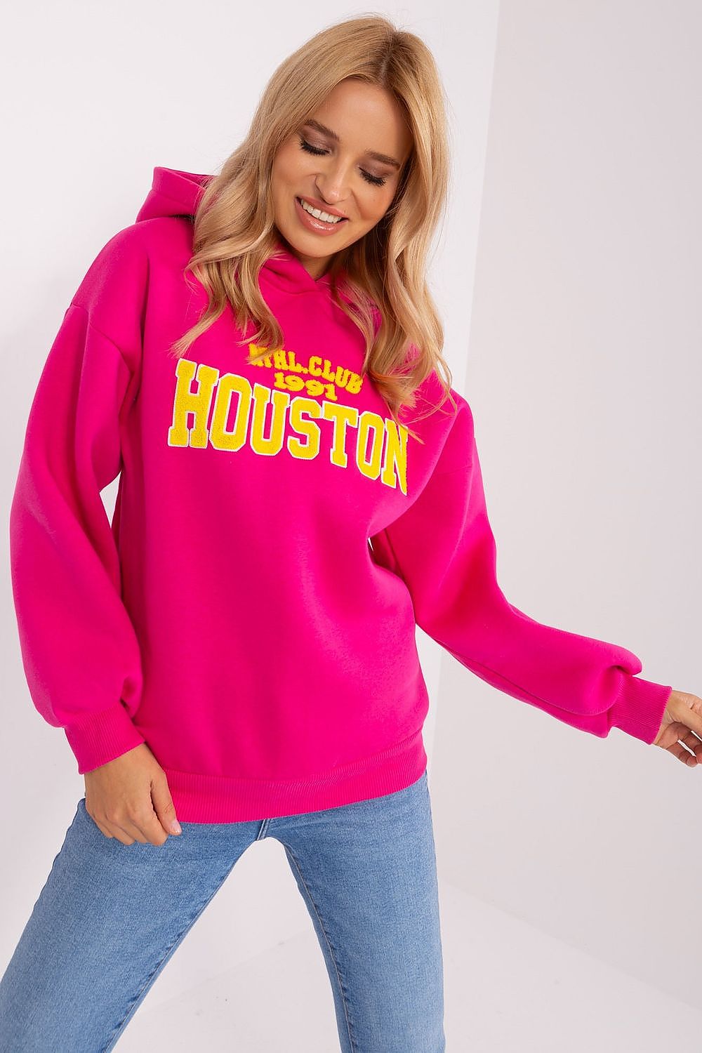 Elegant hooded sweatshirt for women by Factory Price, crafted from a high-quality cotton and polyester blend, perfect for casual wear.
