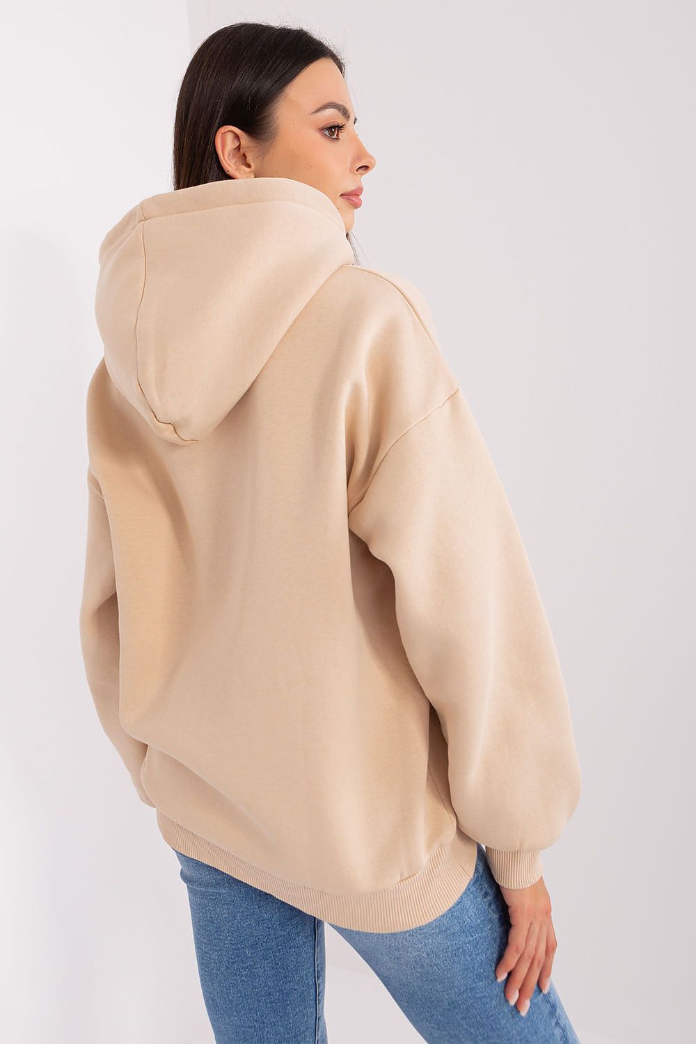Factory Price Luxury Women's Hooded Sweatshirt in EU Size 0, combining a practical hood with a modern silhouette, perfect for cooler days.
