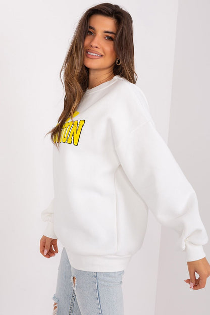 Elegant EU Size 0 Women's Pullover Sweatshirt by Factory Price, showcasing modern aesthetics and comfort, perfect for cooler days with a classic round neckline.