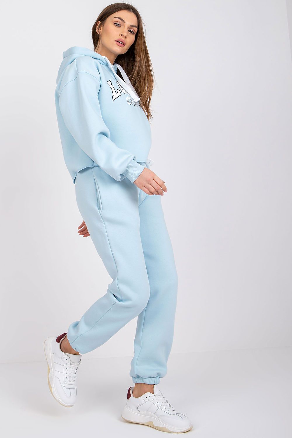 Ex Moda luxury casual tracksuit hoodie showcasing modern urban style, crafted from a soft cotton blend.