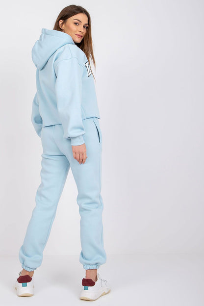 Ex Moda elegant tracksuit pants featuring high waist and cuffed design, perfect for stylish comfort.