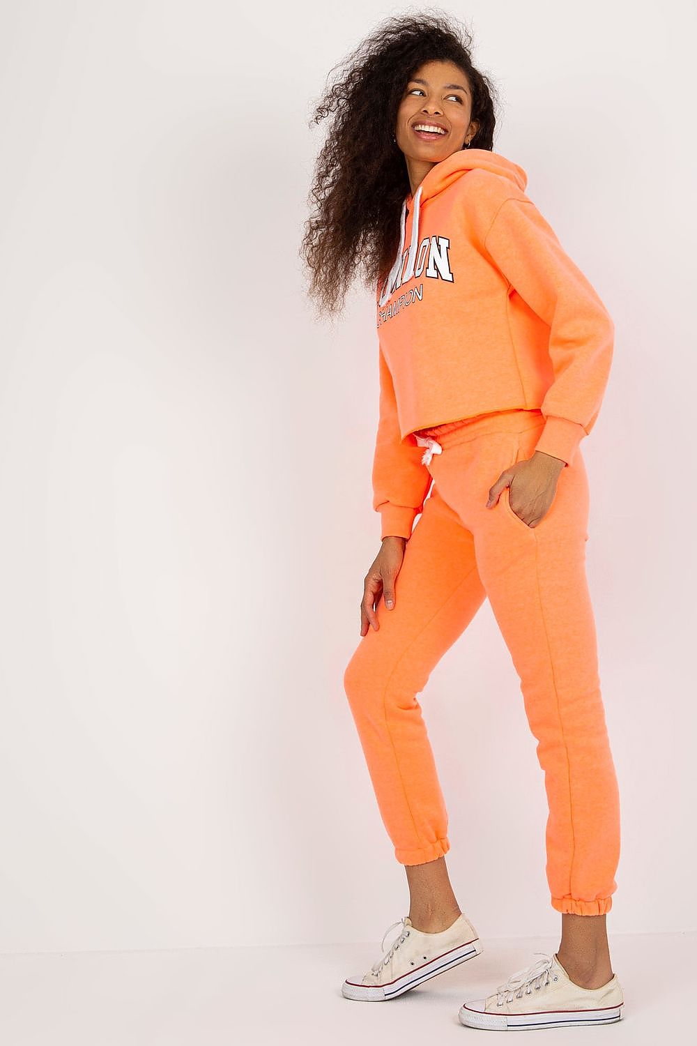 Ex Moda luxury casual tracksuit set featuring cotton blend hoodie and pants in elegant modern urban style.