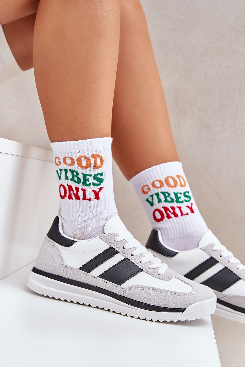 Luxury women's sneakers by Step in Style in ecological suede leather, featuring classic lacing and rounded toes, perfect for casual wear.