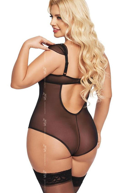 Diverse size options for the SoftLine Collection luxury shapewear bodysuit, highlighting the tailored fit for EU sizes XL, XXL, and XXXL.