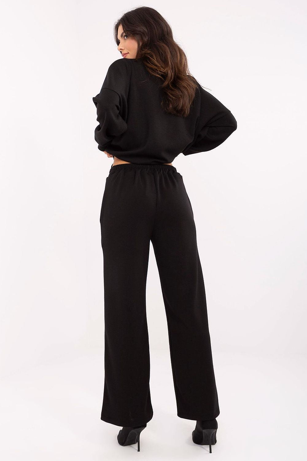 Luxury women's sweatpants by Italy Moda, featuring an elastic waistband and chic design, perfect for adding sophistication to casual outfits.