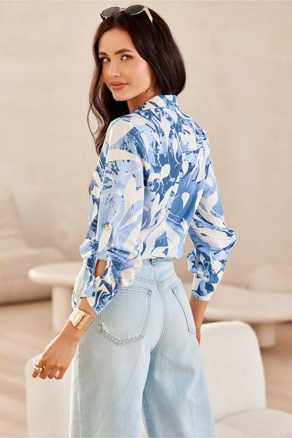 Roco Fashion Women's premium long sleeve polyester shirt, ideal for elegant outfits paired with fitted jeans or sophisticated skirts.