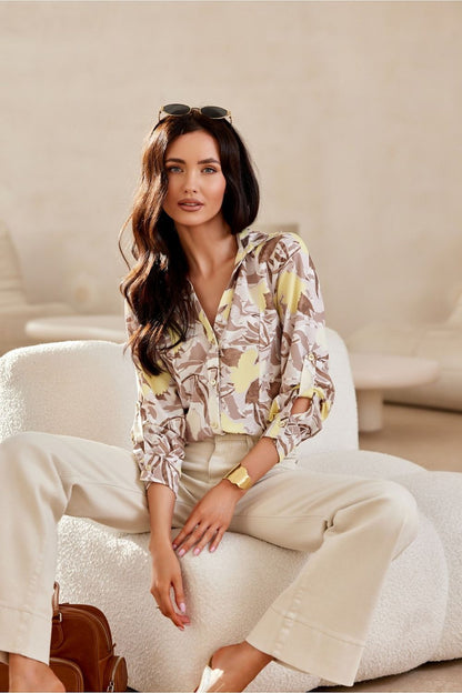 Stylish Roco Fashion Women's Classic Shirt in various sizes (EU 36-42), designed for versatility and elegance in women’s fashion.