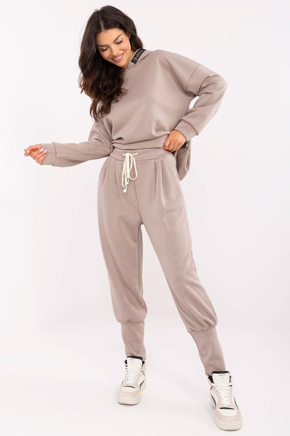 Italy Moda Women's High Waist Tracksuit Trousers in a luxurious fabric, showcasing their elegant comfort fit and stylish design.