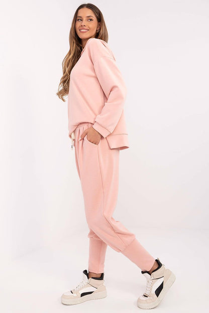 Italy Moda Women's High Waist Tracksuit Trousers in a luxurious comfort fit, highlighting the elegant design with pockets for practicality, perfect for style and functionality.