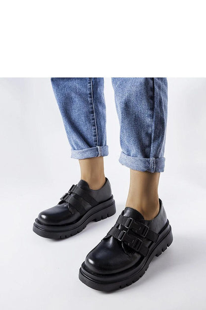 Solea Black Vegan Leather Platform Shoes Prospero - Luxurious slip-on shoes in eco-friendly leather, designed for comfort and style.