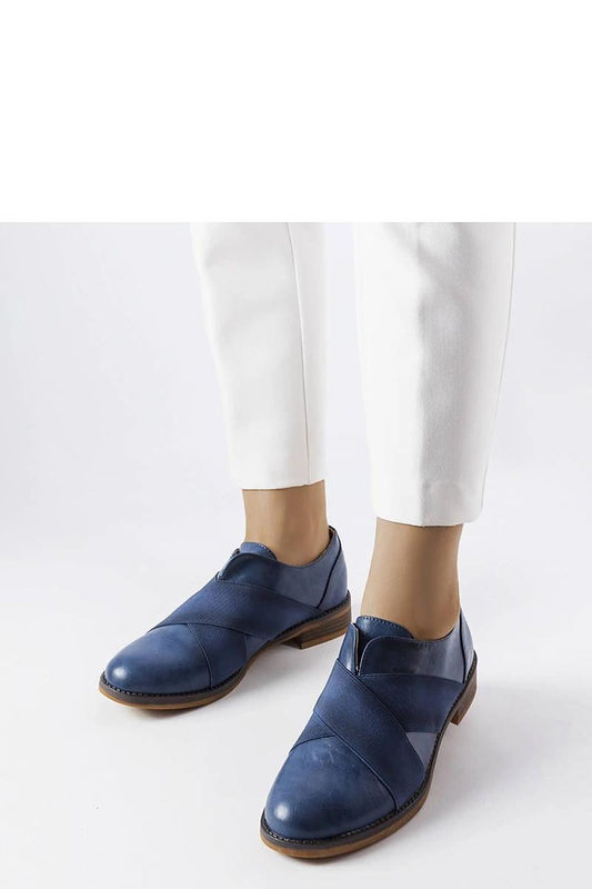 Solea Winnipeg navy loafers made of eco leather, showcasing a luxurious slip-on design, perfect for elegant summer styling.