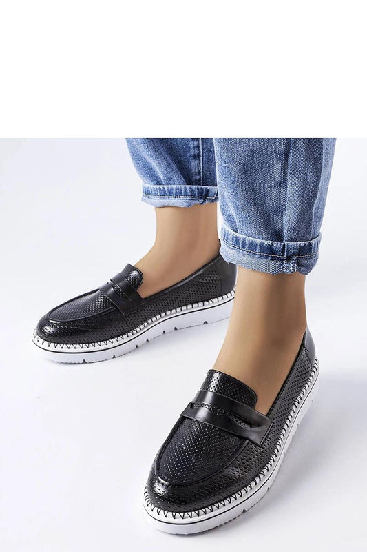 Solea Elegant Bloomsburg Sneakers in luxurious black eco-leather featuring a modern round toe and 3.5 cm wedge heel, perfect for stylish summer outings.
