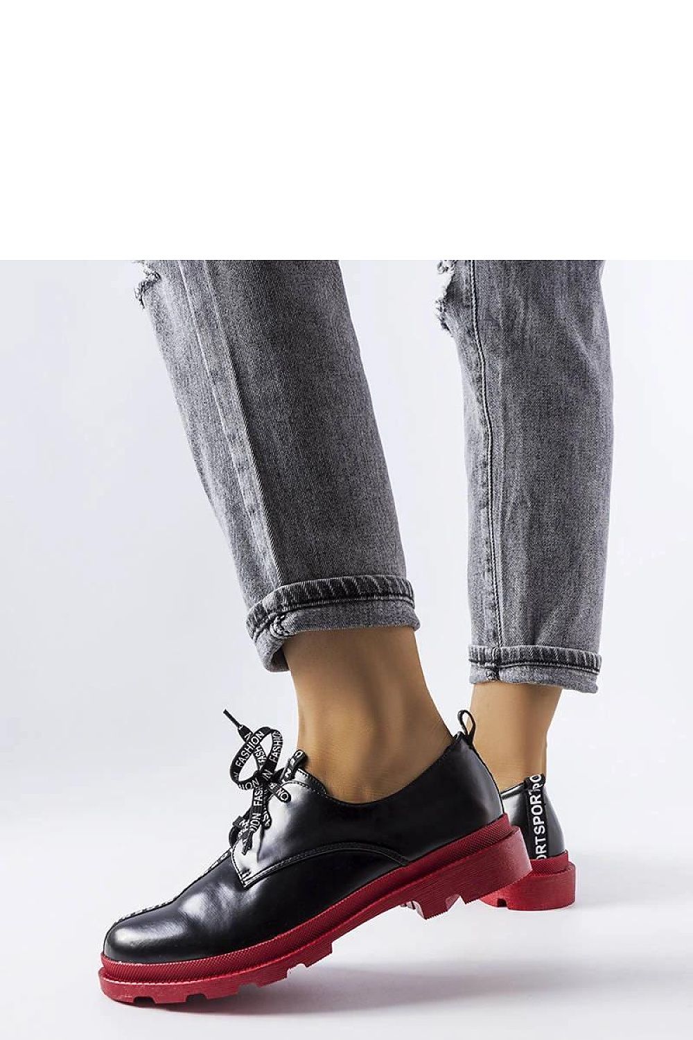 Close-up view of Solea eco-leather Hanifan loafers showcasing the rounded toe and exquisite craftsmanship, ideal for fashionable urban styling.