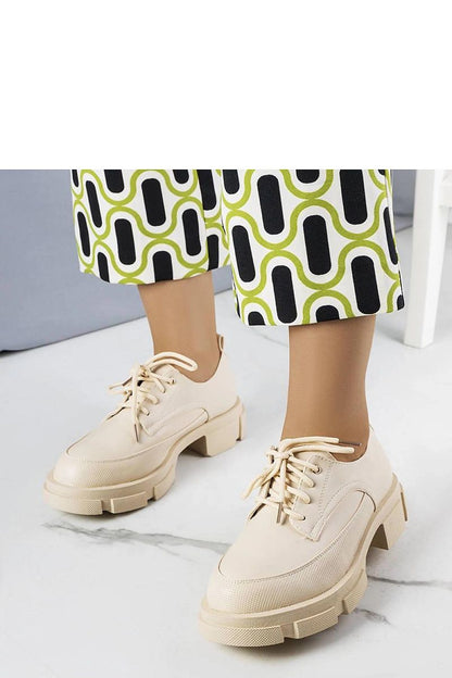 Detail close-up of Solea eco-leather half shoes, showcasing the elegant design and soft insole for ultimate comfort.