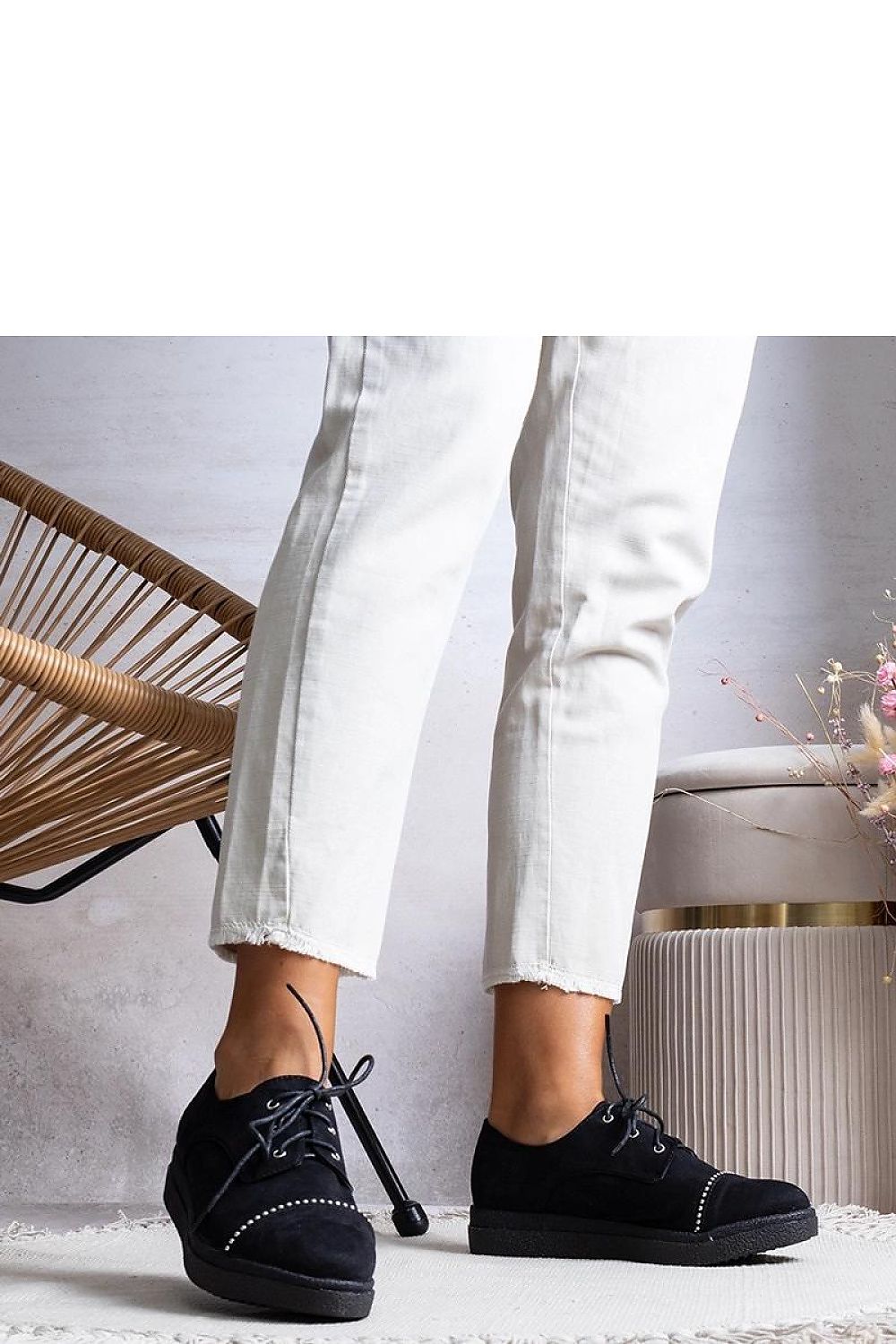 Close-up of Solea Black Women's Vista Shoes showcasing soft eco-suede material and black rubber sole, emphasizing comfort and style for all-day wear.