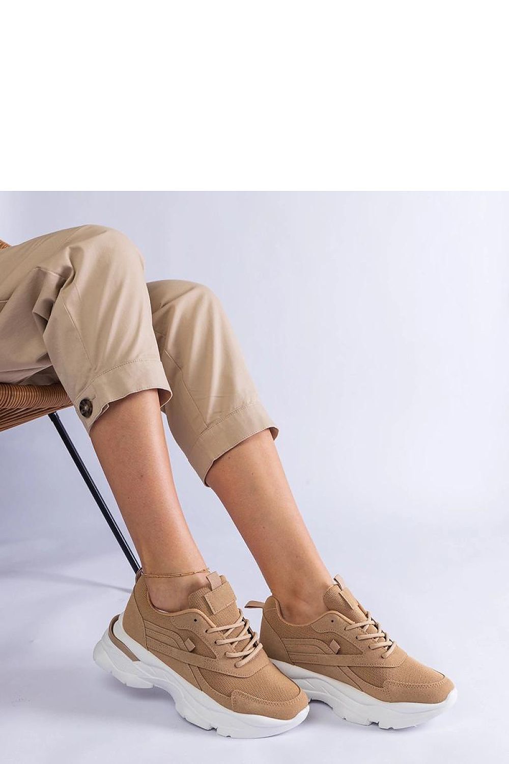 Solea luxury women's brown lace-up sneakers featuring a stylish thicker sole, designed with high-quality synthetic leather for ultimate comfort and elegance.