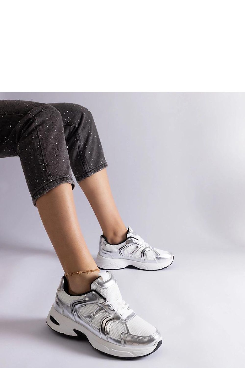 Lifestyle image featuring Solea Ena Hurtado White Sports Sneakers, epitomising the blend of luxury style and everyday functionality.