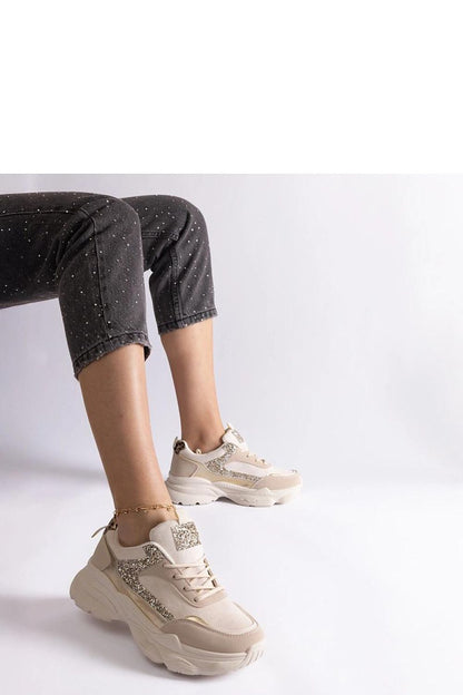 Luxury Solea beige lace-up sneakers featuring exquisite brocade inserts, crafted from eco-suede leather, perfect for fashionable comfort.