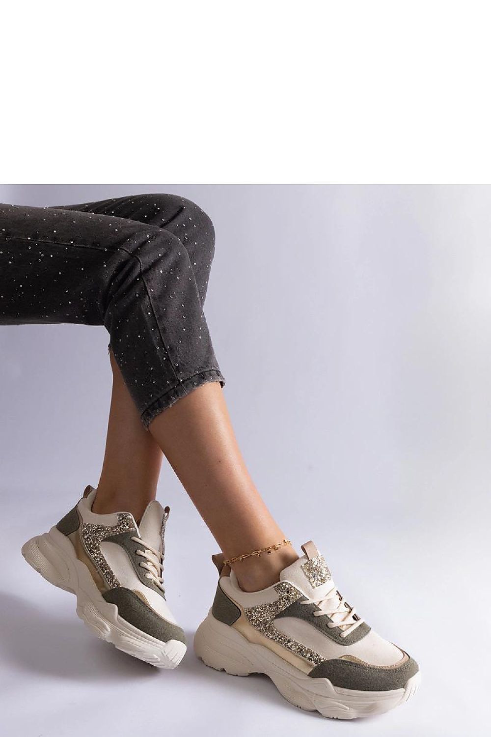 Elegant Solea Beige Lace-Up Sneakers with a stylish lace-up design, crafted from eco-suede leather for a sophisticated touch.