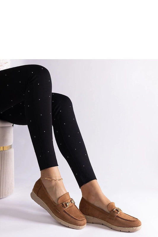 Stylish and sophisticated Solea eco suede moccasins in caramel colour, offering luxurious comfort for everyday wear.