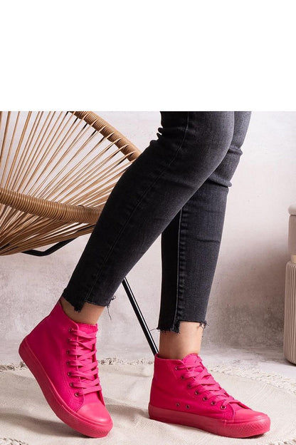 Solea women's fashionable lace-up denim sneakers capturing a chic high-top silhouette, designed for comfort and luxury.