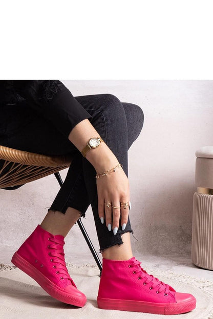 Solea high denim sneakers for women in blue, artfully styled to enhance any outfit, representing a blend of elegance and comfort.