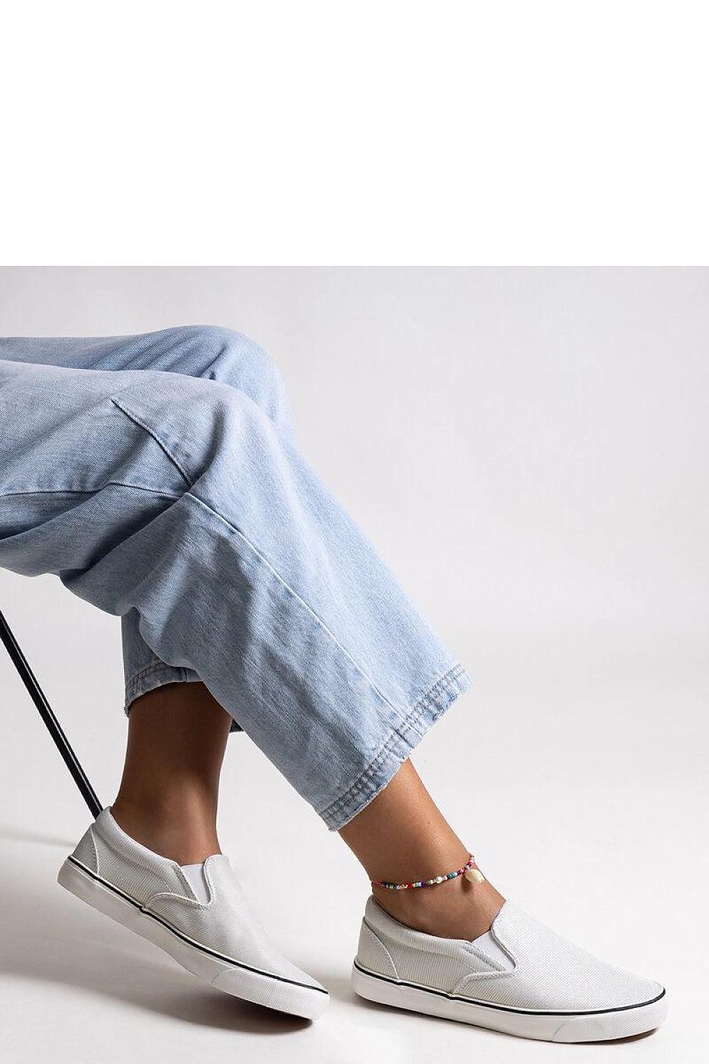 Solea White Shiny Sneakers Lublubah showcasing a luxurious slip-on design, perfect for comfort and elegance in every step.