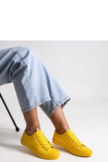 Luxury Solea Yellow Classic Nudar Sneakers showcasing summer fashion, crafted for comfort and style with lace-up closure.