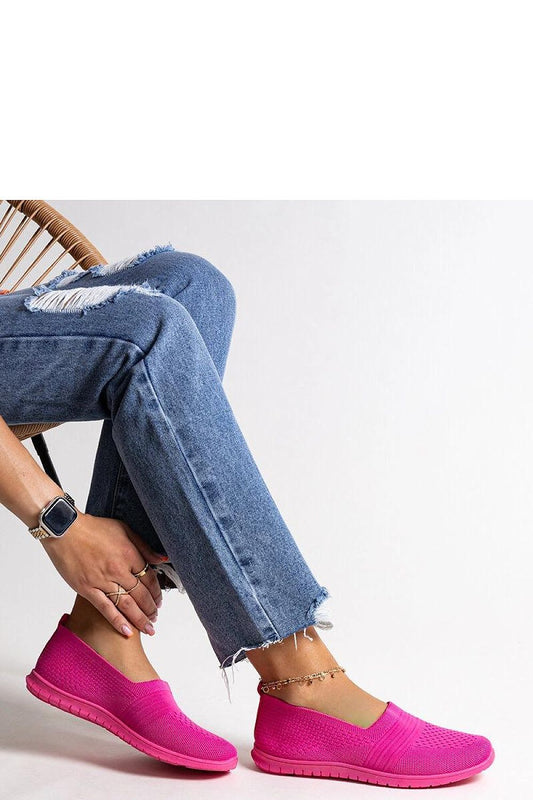 Solea Dark Pink Slip-On Sneakers Shalha for Women, showcasing a luxurious fabric design, perfect for summer elegance and comfort.