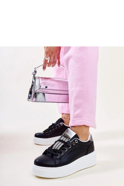 Luxury Solea black sneakers adorned with Maurizia zirconia, crafted from faux suede leather with a stylish and durable design, perfect for casual or elegant outfits.