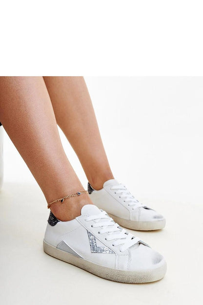 Luxury Solea white sneakers with a worn effect, crafted from eco leather for a stylish Spring/Summer look.