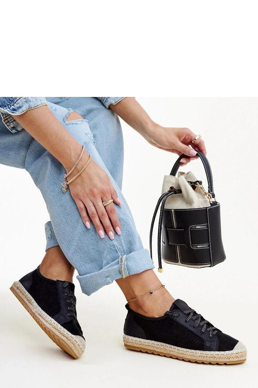 Solea Naila Black Sporty Espadrilles for Women featuring luxurious lace-up design, perfect for summer wear, showcasing comfort and durability.