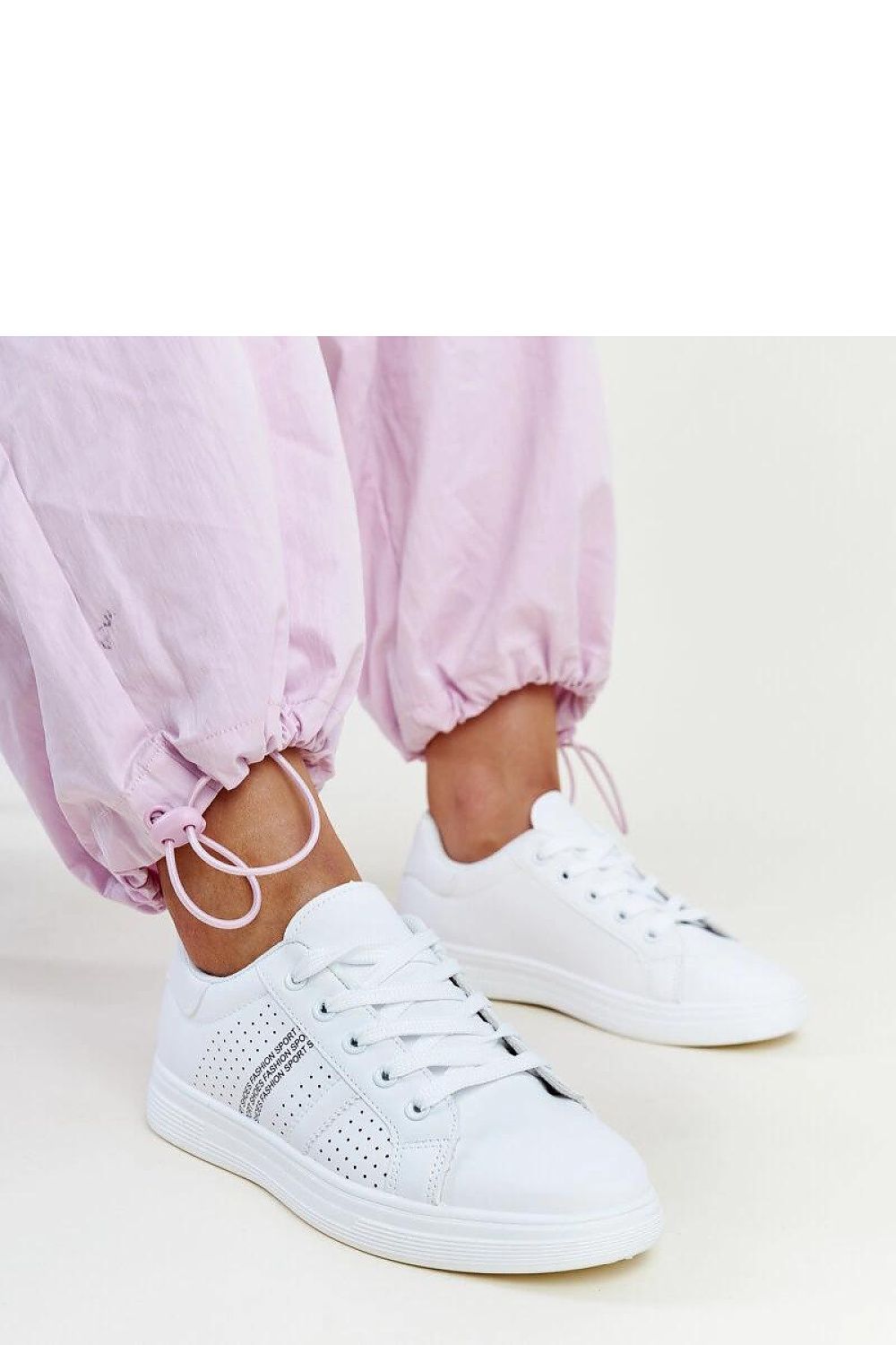 Elegant Solea Eco-Leather White Berdine Sneakers for Women, showcasing luxurious comfort and stylish design, available in EU sizes 36-41.