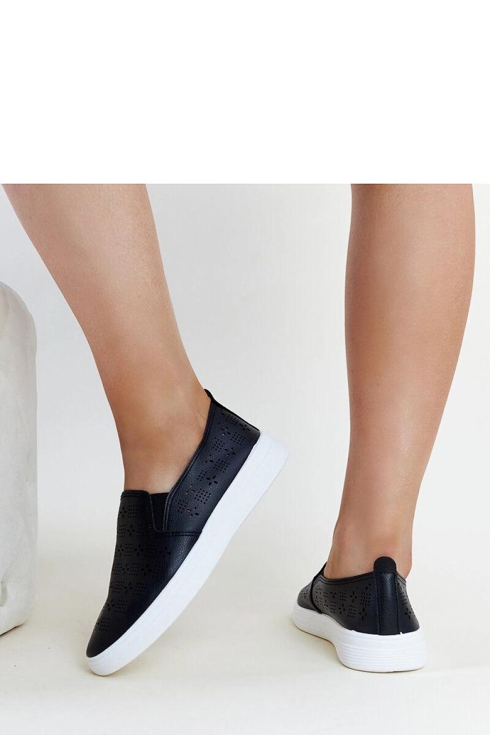 Comfortable Solea slip-on sneakers in beige eco leather, featuring a rounded toe design perfect for summer outfits.