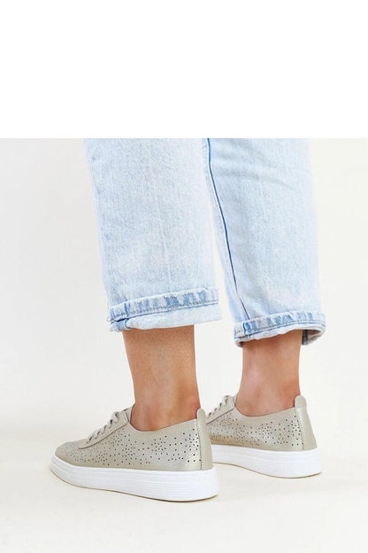 Solea Golden Eco Leather Whitley Sneakers highlighting the rubber sole, designed for durability and stability.