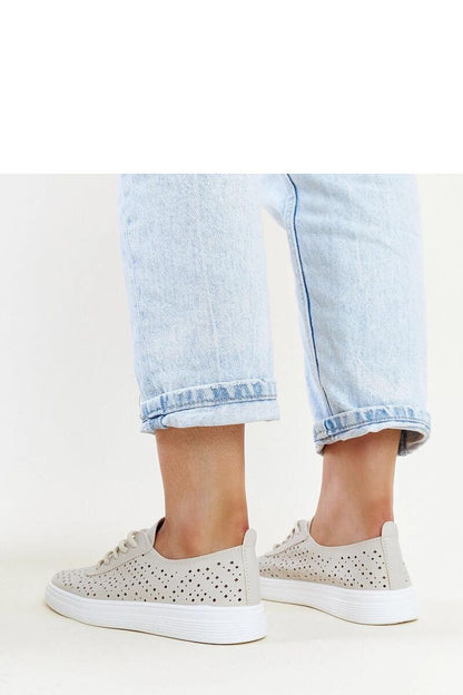 Solea Beige Openwork Manoek Adidas Sneakers made from ecological leather, stylish laced design for elegant casual wear, showcasing comfort and sophistication in sizes EU 36-41.