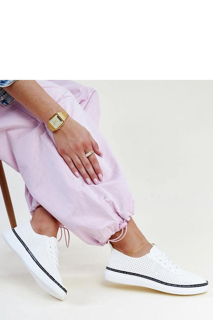 Solea Biserka eco leather sneakers worn in an active setting, reflecting the perfect blend of luxury, comfort, and sporty style.