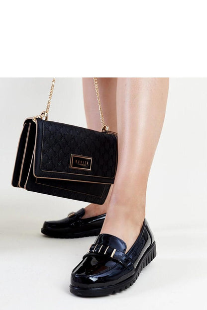 Solea luxury black patent loafers with rubber sole for grip and comfort, perfect for spring and summer wear.