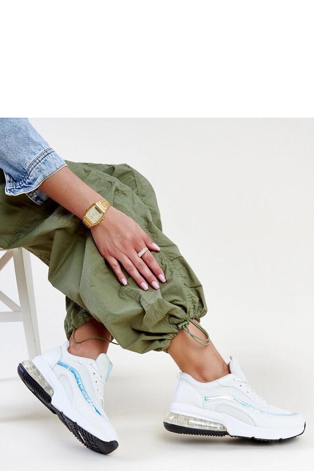 Solea Pink Hologram Jelka Sneakers featuring a stunning lace-up design, elegantly crafted with high-quality rubber for comfort and style.