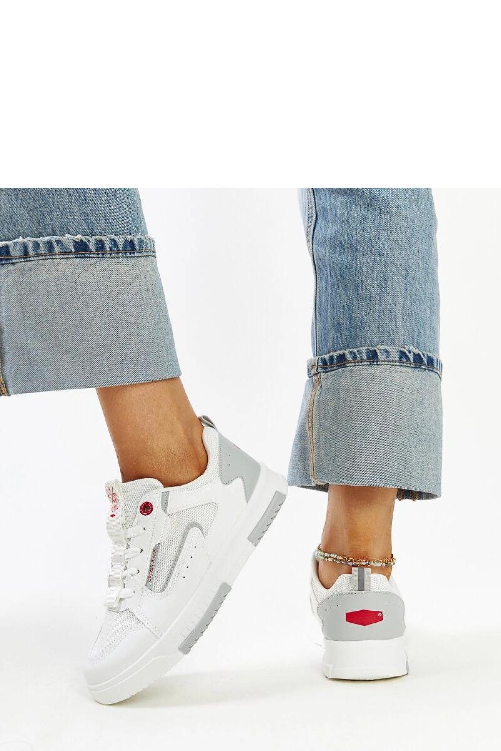 Stylish white casual sneakers for women by Solea, crafted with high-quality materials and a durable rubber sole, ideal for everyday wear.