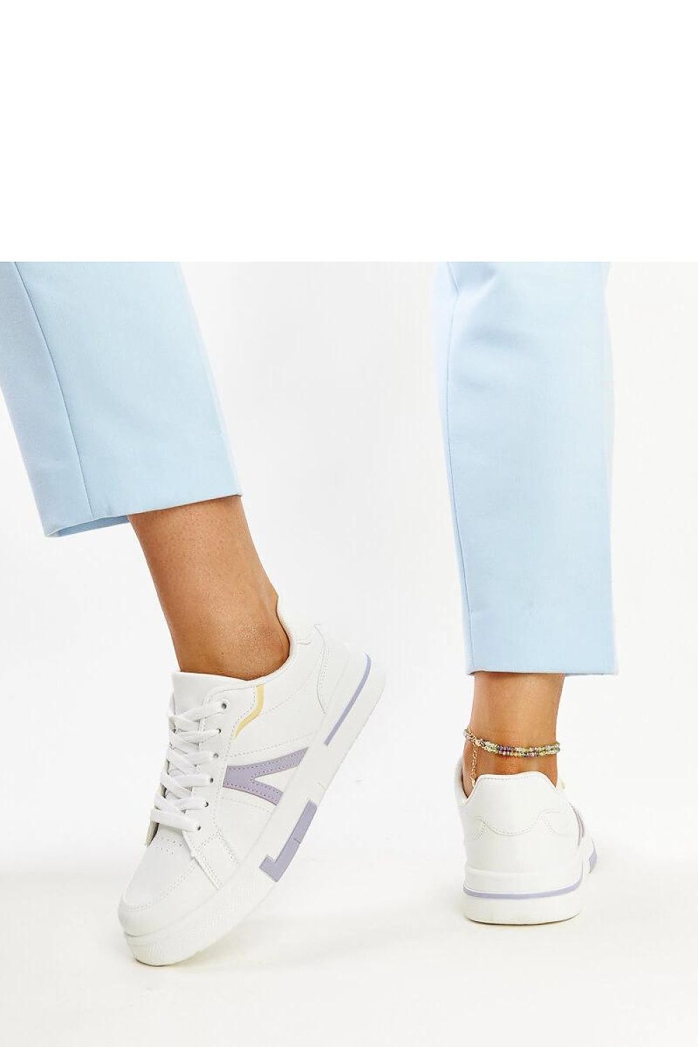 Close-up detail of Adidas Solea Sneakers in White Zorica with durable rubber sole, perfect for luxury casual wear.