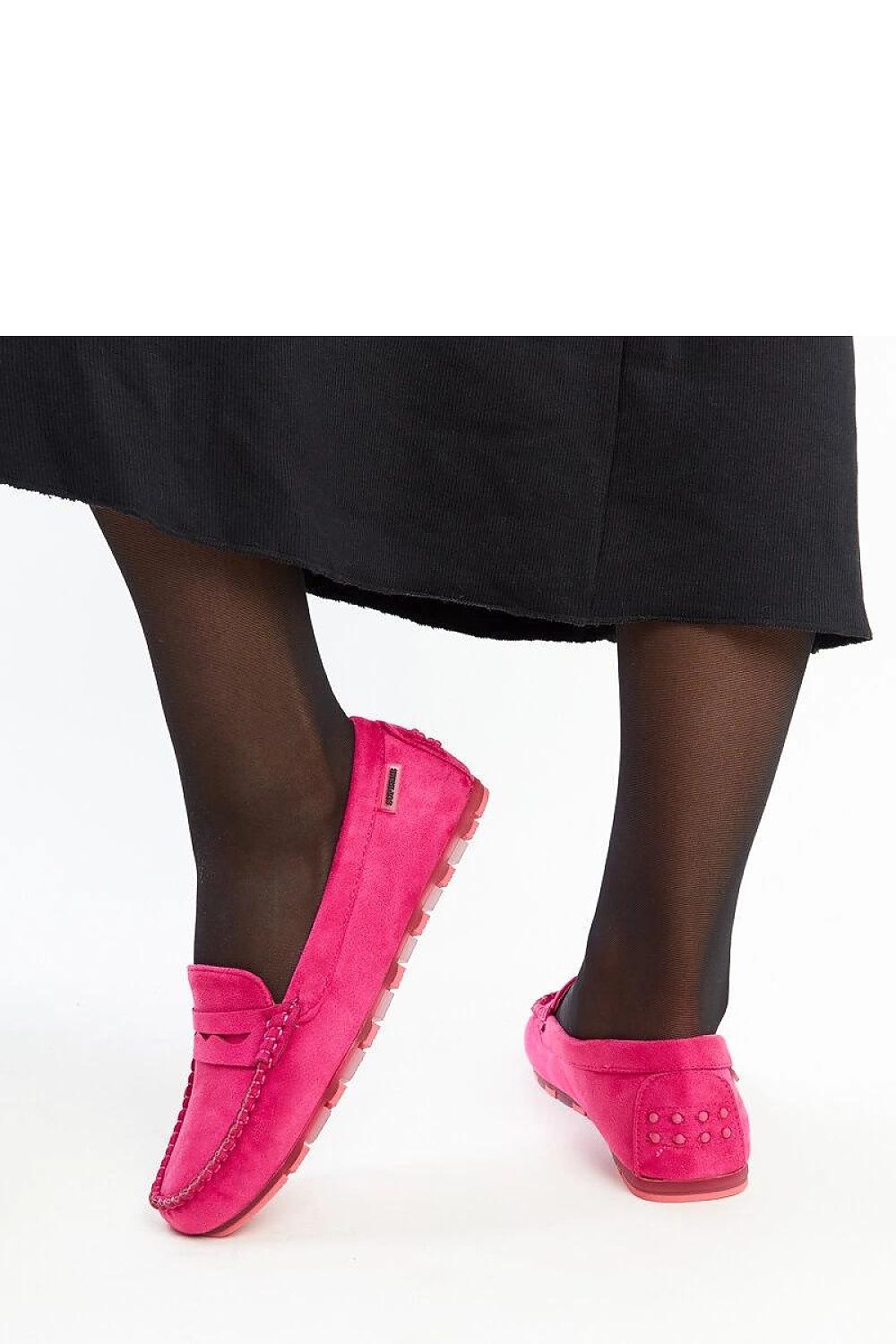 Solea dark pink suede slip-on loafers Nafisah, featuring eco-friendly materials, low cut for comfort, and stylish design suitable for both everyday wear and special occasions.
