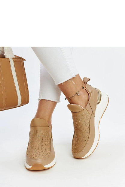 Sophisticated design of Solea's wedge sneakers featuring elegant rhinestones, perfect for warm summer days and available in US sizes 5.5-10.5.