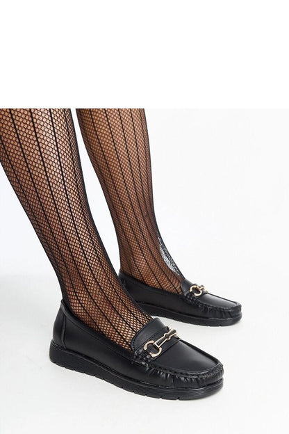 Solea elegant black Anisah loafers in eco leather showcasing a stylish slip-on design, perfect for sophisticated occasions.