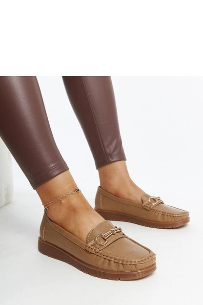 Close-up view of Solea black Anisah loafers in eco leather, highlighting the luxurious finish and comfortable round toe, suitable for business or evening wear.