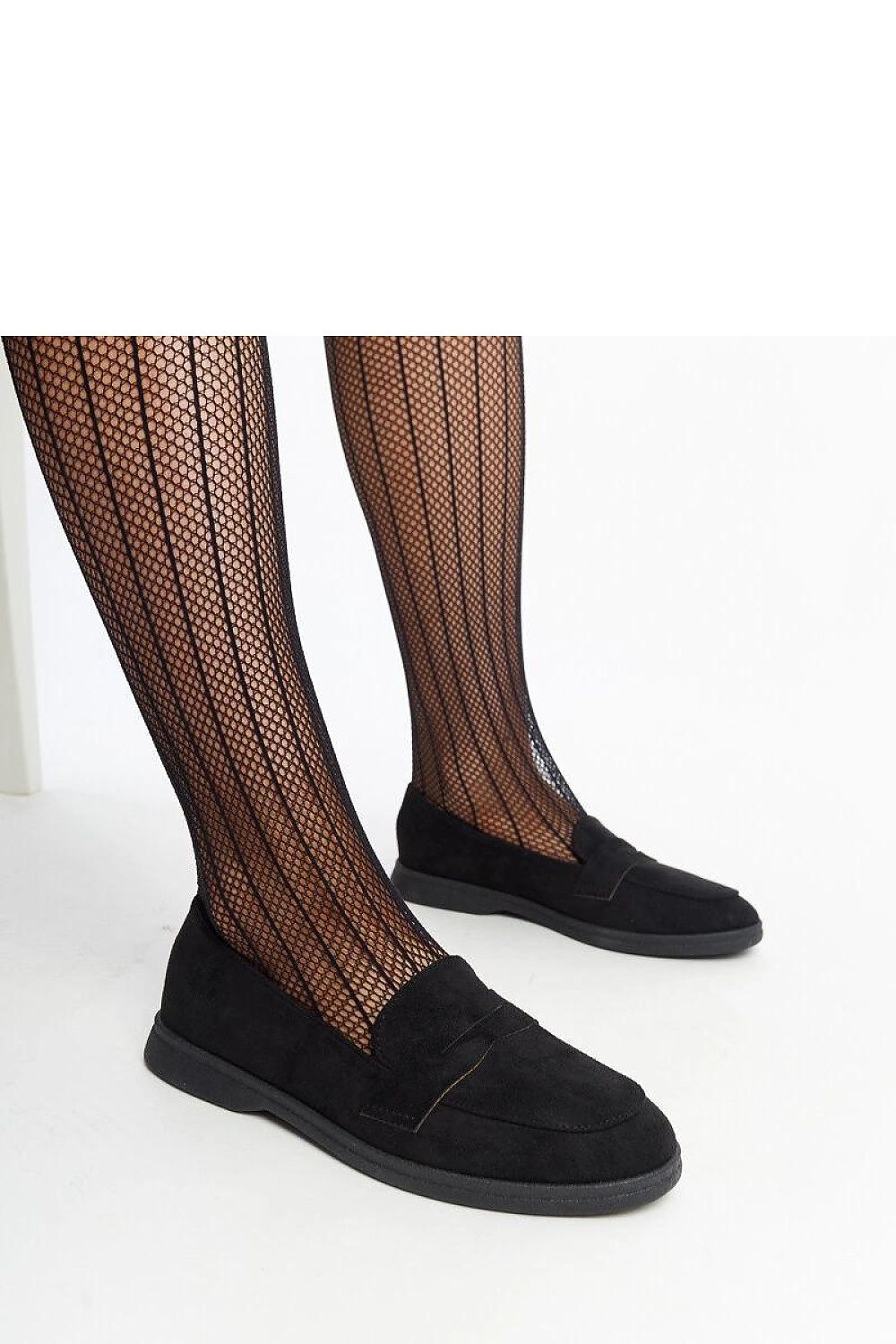 Elegant black suede loafers from Solea, featuring a slip-on design and eco-leather construction, perfect for summer style.